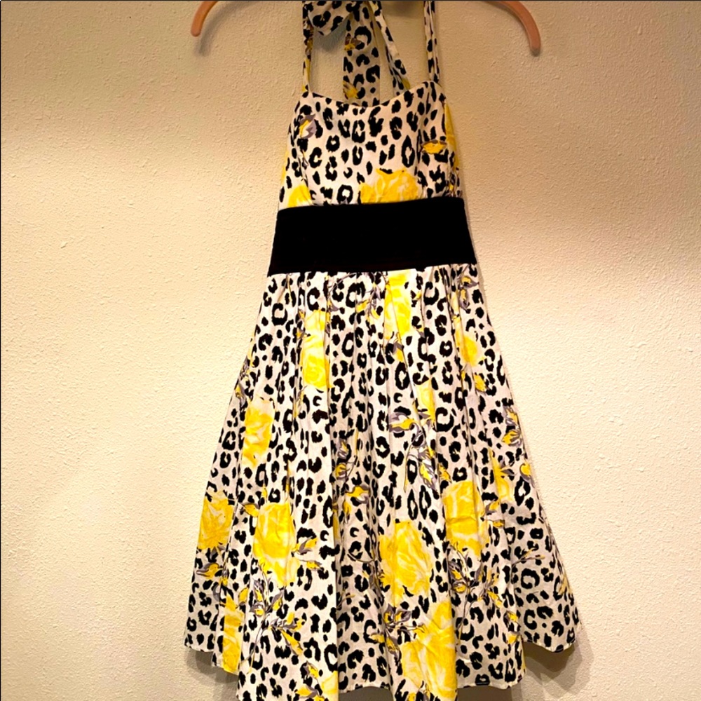 CITY TRIANGLES HALTER DRESS